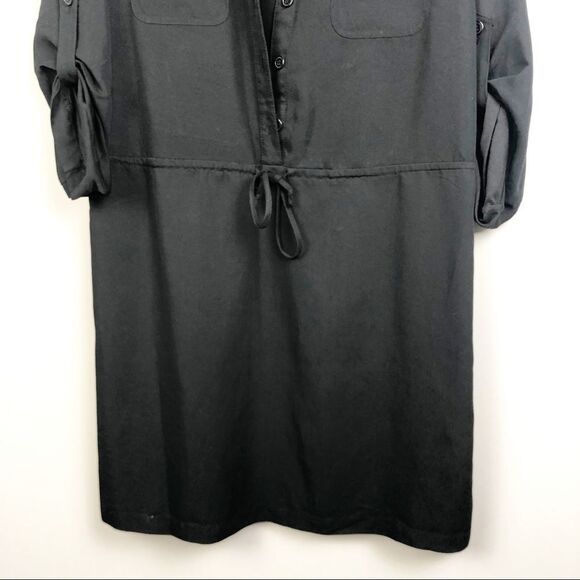 MAX STUDIO | Drawstring Waist Button Front Dress L - Picture 5 of 8